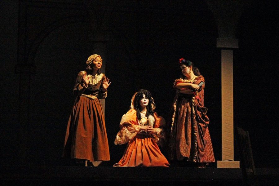 Cast members of "House of Desires" during a dress rehearsal.
