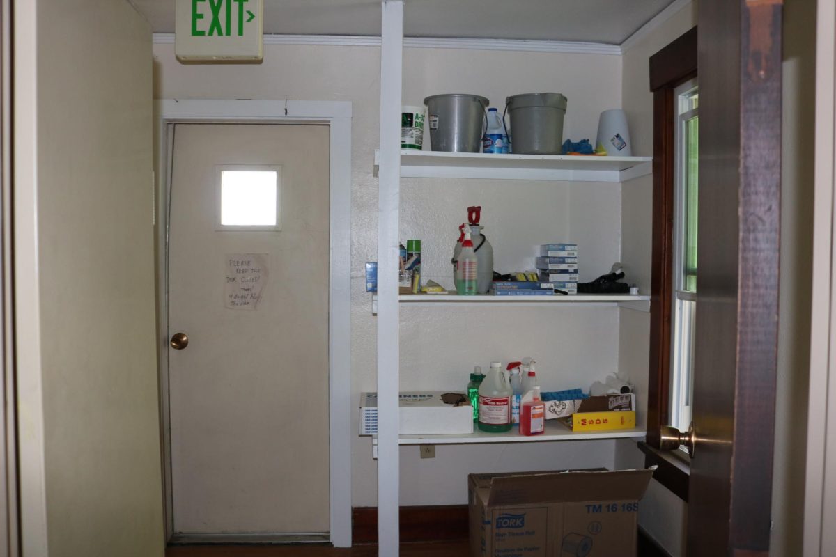 The disposed personal belongings were stored in a closet. 