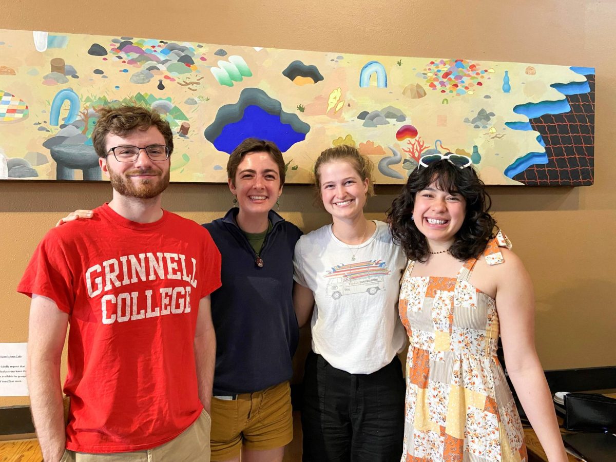 Contributed by Ann Landstrom. From left: Connor Arneson `23, Ella Unal `23, Lexi Mueldener `23 and Ella Maloney`23.